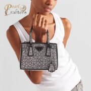 ⁦Prada Galleria Anti Crystal Mini Handbag Shoulder Bag⁩ - الصورة ⁦3⁩