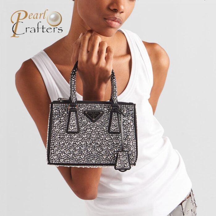 ⁦Prada Galleria Anti Crystal Mini Handbag Shoulder Bag⁩ - الصورة ⁦3⁩