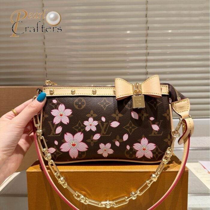 Louis Vuitton LV Takashi Murakami CHERRY BLOSSOM Cherry Shoulder Handbag M13666 - Image 4