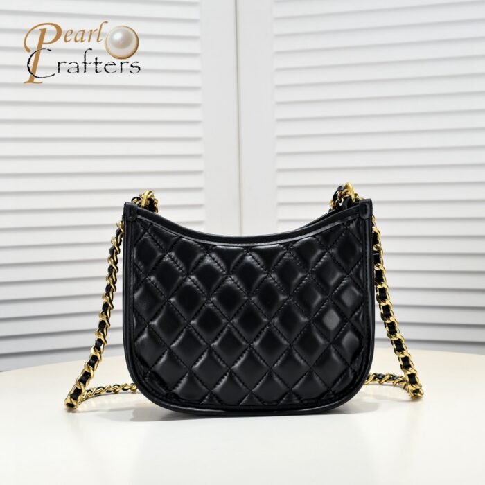 ⁦Chanel 24S Half Moon  Hobo Underarm Bag  Shoulder Bag Handbag⁩ - الصورة ⁦3⁩
