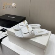 Chanel 25c Lattice Bookbag Buckle Flat Slippers - Image 4