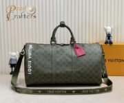 Louis Vuitton Military Green KEEPALL 50 Travel Bag