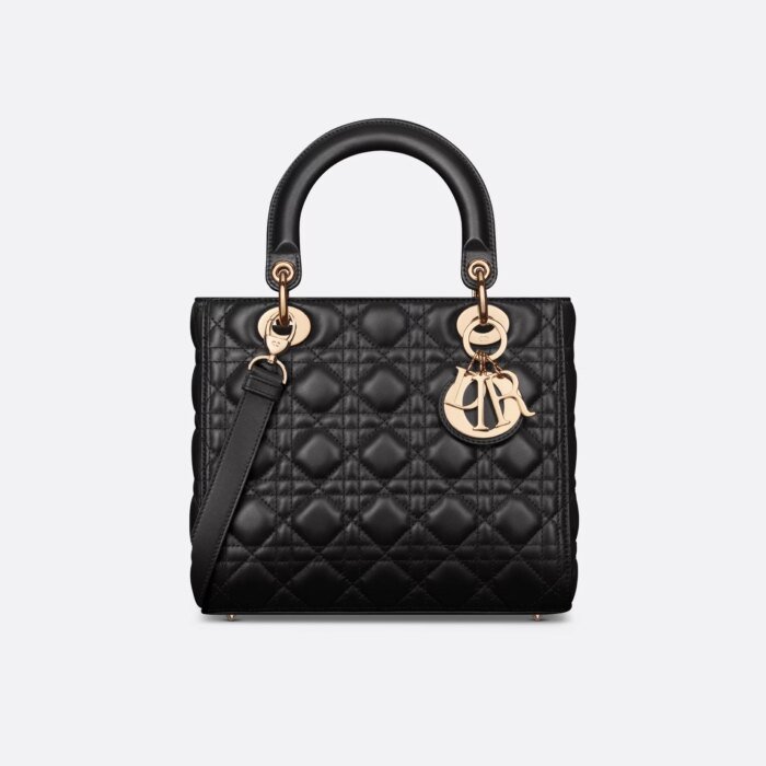 DIOR Medium Lady Bag-Lambskin 10A Mirror Quality Version - Image 1