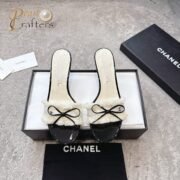25s Chanel bow high-heeled sandals