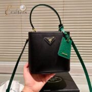 Prada Panier Handbag Saffiano Shoulder Bag - Image 9