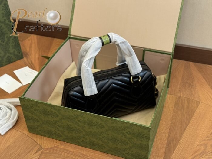 ⁦Gucci Marmont Top Handle Shoulder Bag Handbag⁩ - الصورة ⁦8⁩