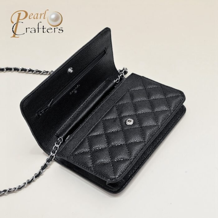 Chanel Woc Caviar Classic Silver Hardware Shoulder Bag Handbag - Image 7