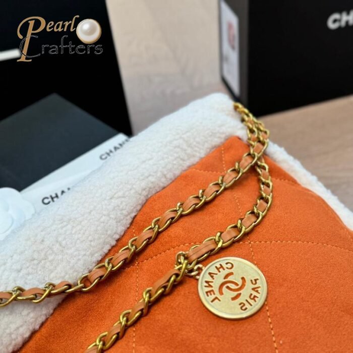 Chanel 22 Garbage Bags Gold Coin Shopping Handbag Shoulder Bag - Image 8