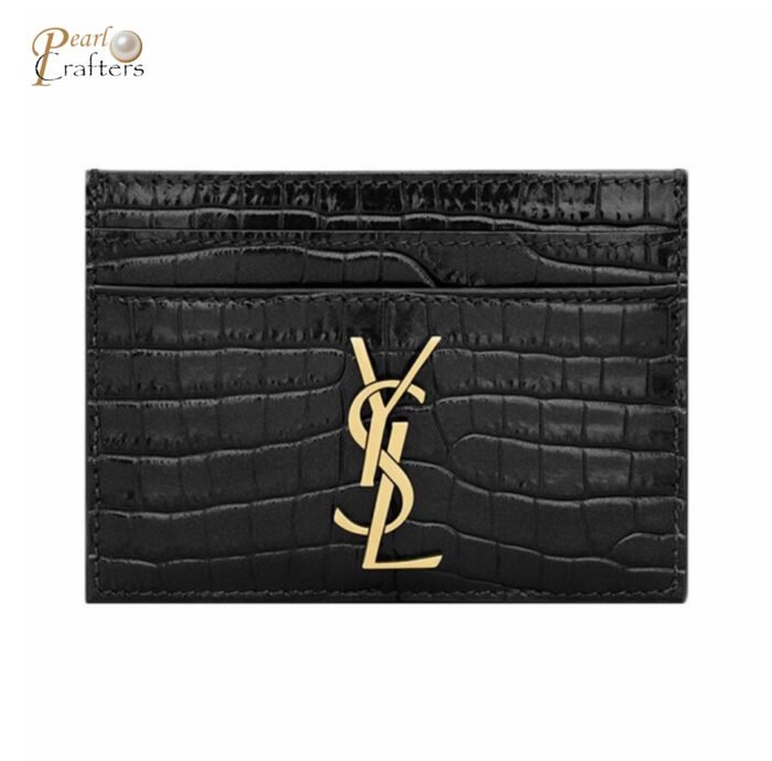 ⁦Saint Laurent YSL Crocodile Print Card Bags⁩ - الصورة ⁦1⁩
