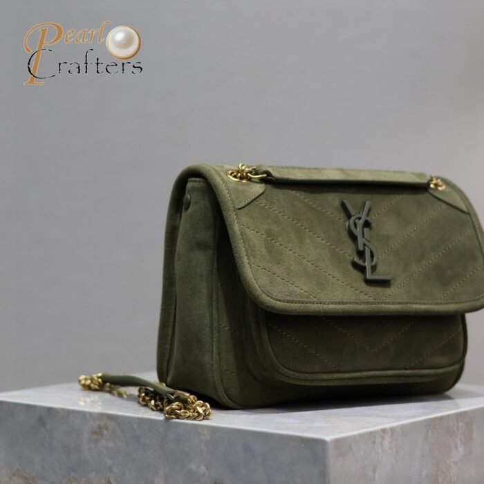 Saint Laurent YSL Tan Suede Medium Niki Shoulder Bag 10A quality 533037 - Image 12