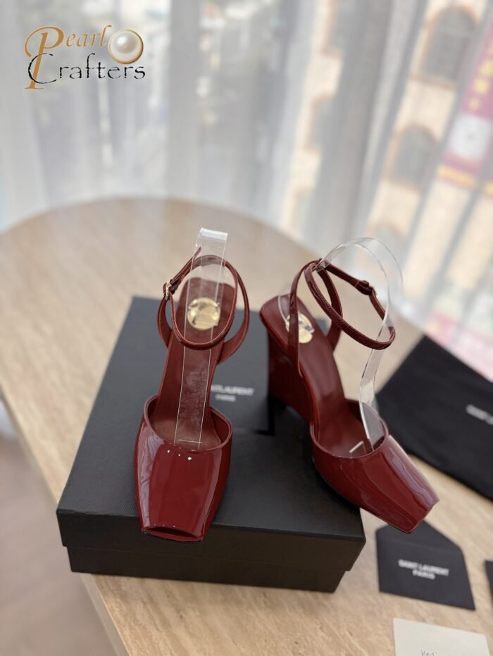 ⁦Saint Laurent YSL Heels Sandals Shoes⁩ - الصورة ⁦2⁩