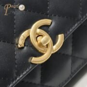 ⁦Chanel WOC Double Gold Ball Chain Mini Shoulder Bag Handbag⁩ - الصورة ⁦7⁩