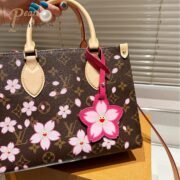 Louis Vuitton LV Takashi Murakami CHERRY BLOSSOM Tote  Shopping Bag Shoulder Crossbody Handbag M13269 - Image 7