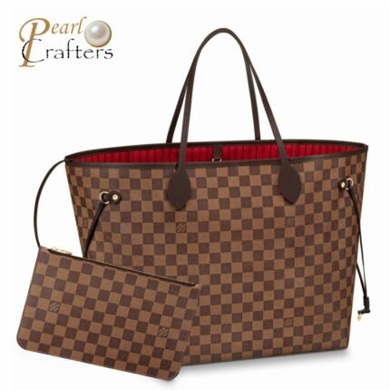 Louis Vuitton LV Neverfull Monogram Damier MM N41357 Tote Bag Handbag 10A quality