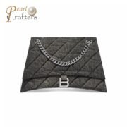 Balenciaga Crush Quilted Denim Bag