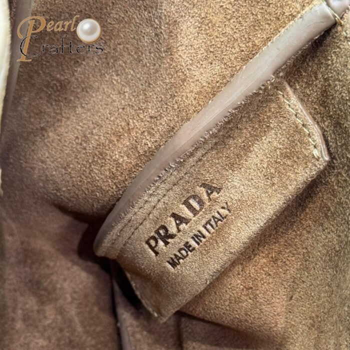 Prada mini suede tote bag 10A quality 1BA349 - Image 9