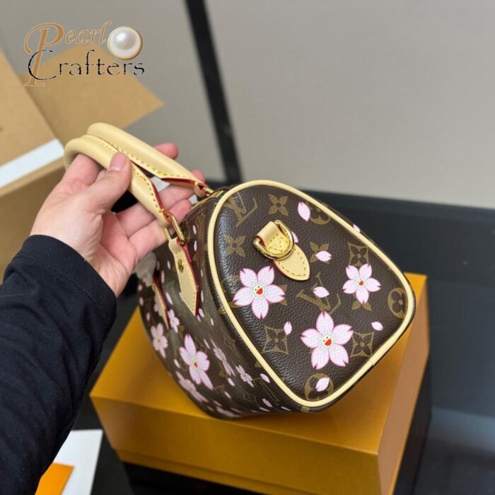 Louis Vuitton LV Takashi Murakami Co-branded Speedy Bandoulière CHERRY BLOSSOM Cherry Blossom Shoulder Handbag - Image 4