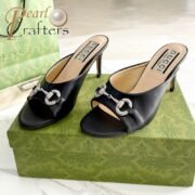 Gucci High-Heeled Sandals Slide Sandal - Image 2
