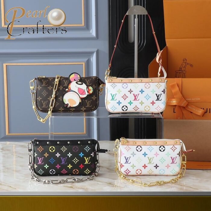 Louis Vuitton LV Takashi Murakami Pochette Accessories Mahjong Bag Shoulder Bag M13440 - Image 11