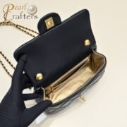 ⁦Chanel 24S Hobo Bag With Pearl Adjustable  Shoulder Bag Handbag⁩ - الصورة ⁦9⁩