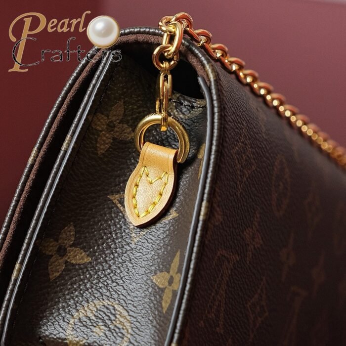 ⁦Louis Vuitton LV Monogram Lily wallet on chain Shoulder Bag Handbag M82509⁩ - الصورة ⁦10⁩