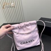Chanel 23 Bag Calfskin Bucket Bag Shoulder Crossbody Bag