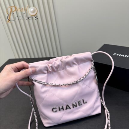 Chanel 23 Bag Calfskin Bucket Bag Shoulder Crossbody Bag