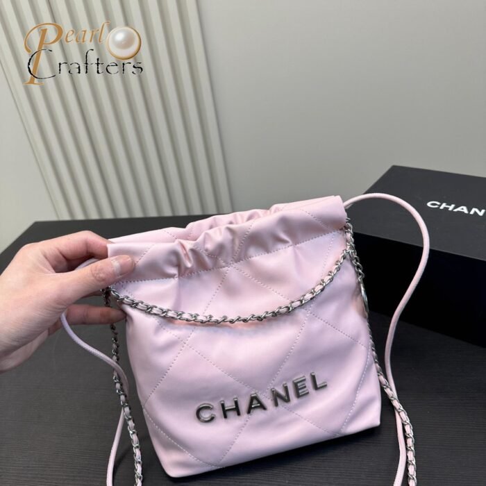 ⁦Chanel 23 Bag Calfskin Bucket Bag Shoulder Crossbody Bag⁩ - الصورة ⁦1⁩