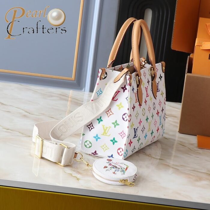 Louis Vuitton LV Takashi Murakami OnTheGo Tote Shoulder Crossbody Bag - Image 5