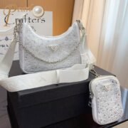 Prada Re-Edition  Crystal Messenger Shoulder Bag - Image 9