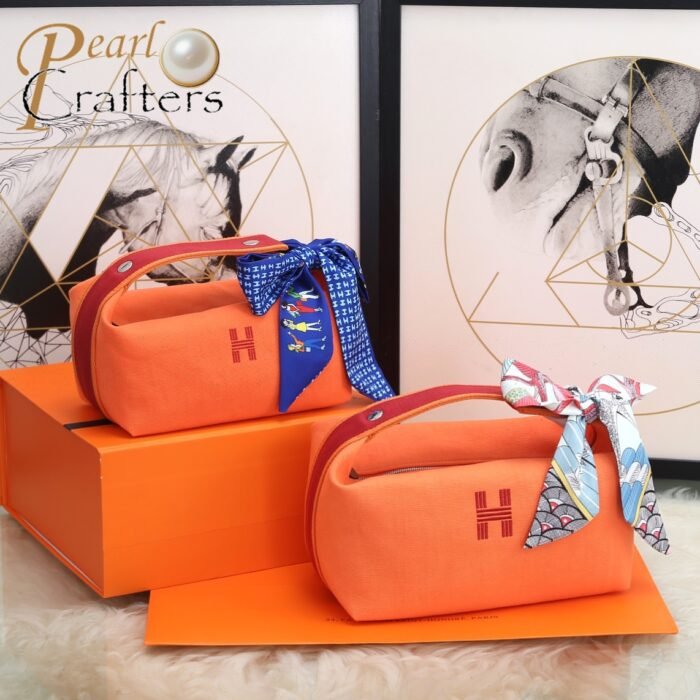 Hermes Bride-a-Brac Travel Organiser Washbag Lunchbox Bag - Image 6
