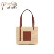 Loewe Basket Woven Square Tote Bag Handbag