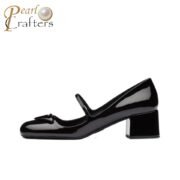 Prada  Patent Leather Medium Low 4.5CM Sandals Slide - Image 2
