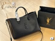 ⁦YSL Saint Laurent Tote Shoulder Bag Handbag⁩ - الصورة ⁦3⁩