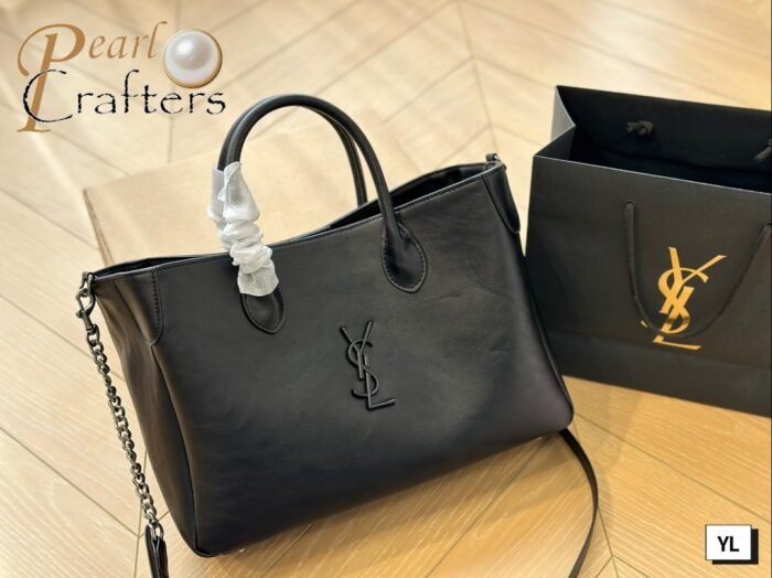 ⁦YSL Saint Laurent Tote Shoulder Bag Handbag⁩ - الصورة ⁦3⁩