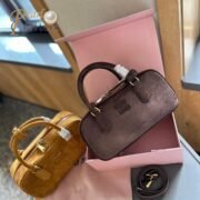 Miumiu Arcadie padded suede tote bag - Image 9
