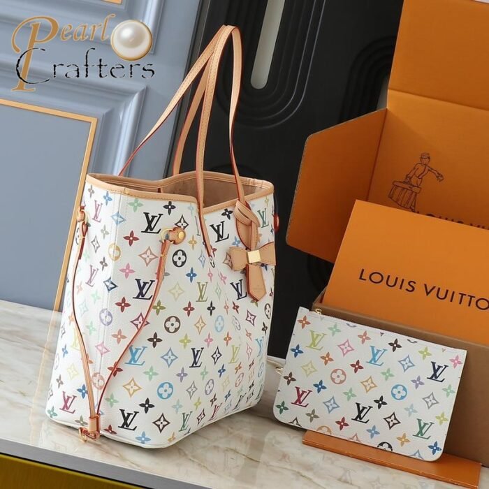 ⁦Louis Vuitton LV   Neverfull Tote Bag Shopper Shoulder Bag⁩ - الصورة ⁦2⁩