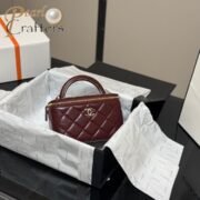 Chanel Square Box with Mirror Cosmetic Case Shoulder Satchel Handbag - Image 8