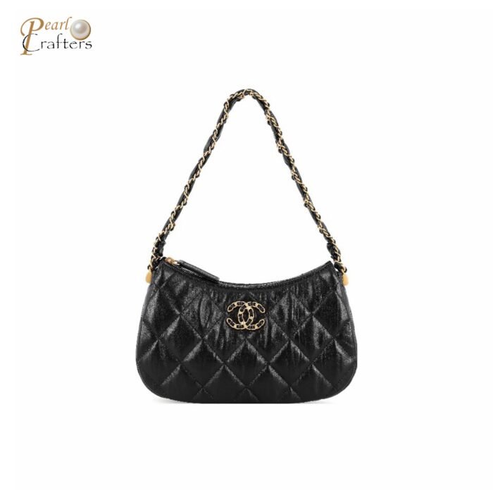 ⁦Chanel 23K Double C Hobo Chain Shoulder Bag Handbag⁩ - الصورة ⁦1⁩