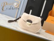 ⁦Louis Vuitton LV Monogram Denim Sunset M13347 Shoulder Bag Handbag⁩ - الصورة ⁦11⁩