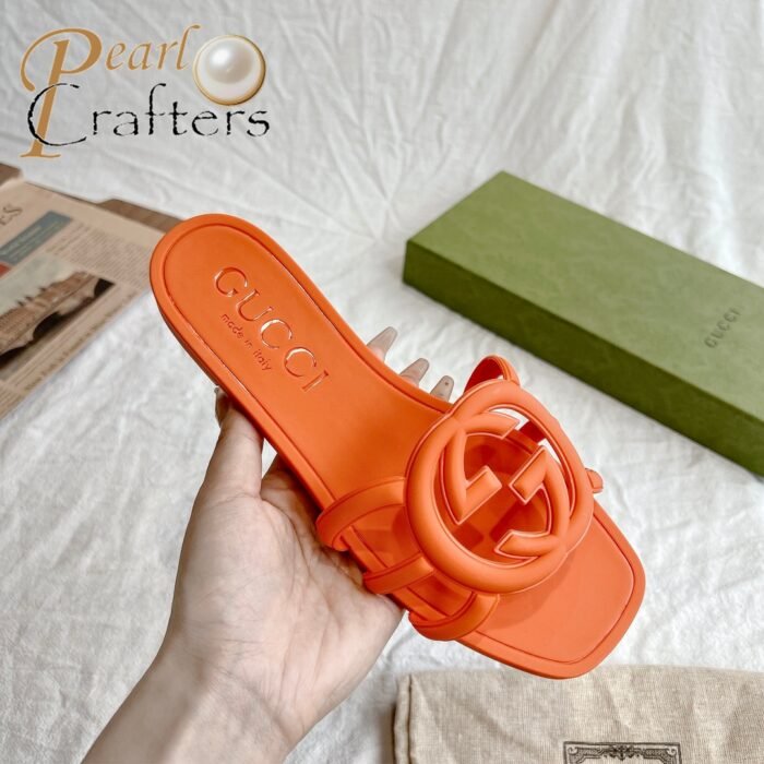 ⁦Gucci Slide Sandals Slipper TPU Mirror Version⁩ - الصورة ⁦9⁩