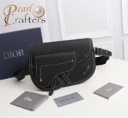 DIOR Saddle Men  Embroidery Crossbody Bag 10A