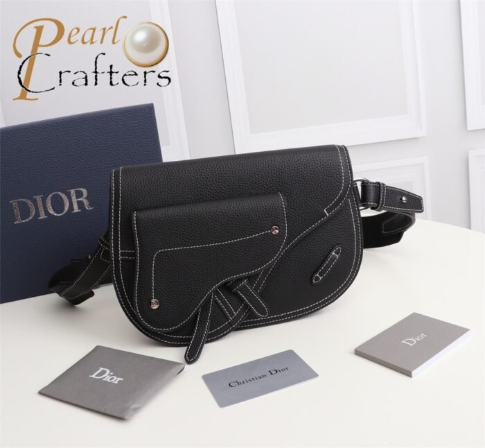 ⁦DIOR Saddle Men  Embroidery Crossbody Bag 10A⁩ - الصورة ⁦1⁩