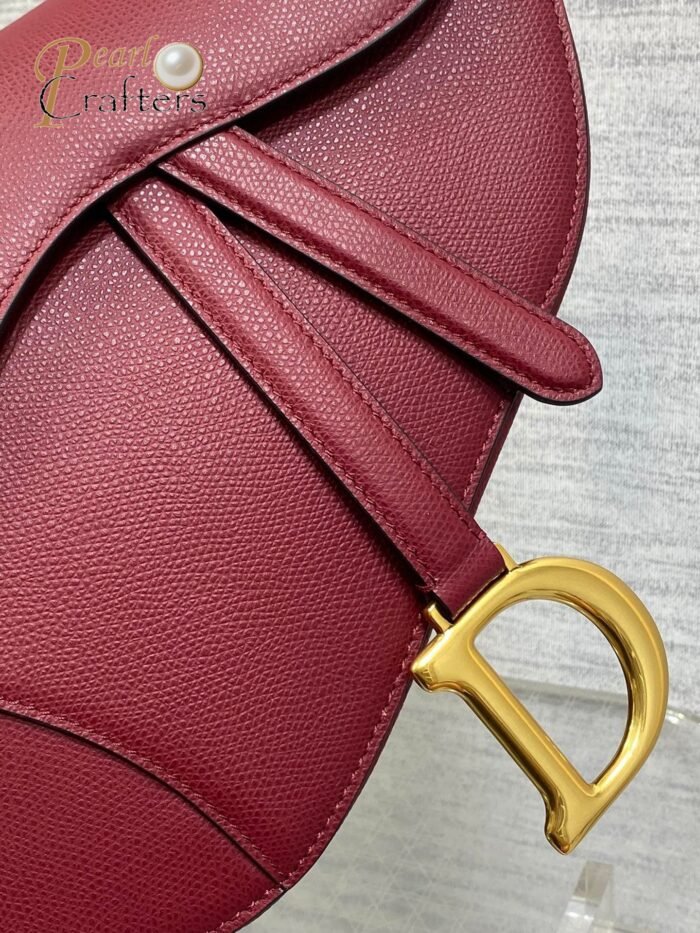 Dior Saddle Red Leather Shoulder Bag Handbag 10A Quality M0447CWVG - Image 6