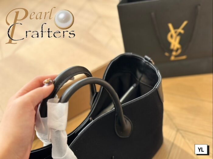 ⁦YSL Saint Laurent Tote Shoulder Bag Handbag⁩ - الصورة ⁦4⁩