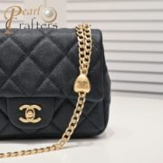 ⁦Chanel 23P Peach Hardware Shoulder Bag Handbag⁩ - الصورة ⁦6⁩