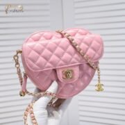 ⁦Chanel Peach Pericardium Bag Shoulder Bag Handbag⁩ - الصورة ⁦6⁩