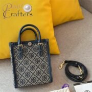 Tory Burch Mini T Monogram Jacquard North-South Tote Bag - Image 3
