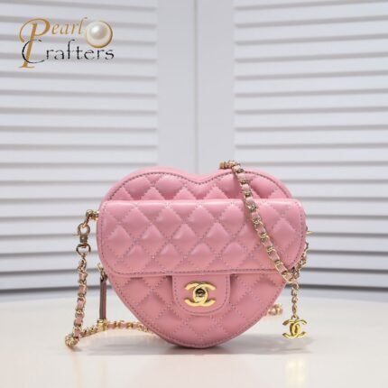 Chanel Peach Pericardium Bag Shoulder Bag Handbag