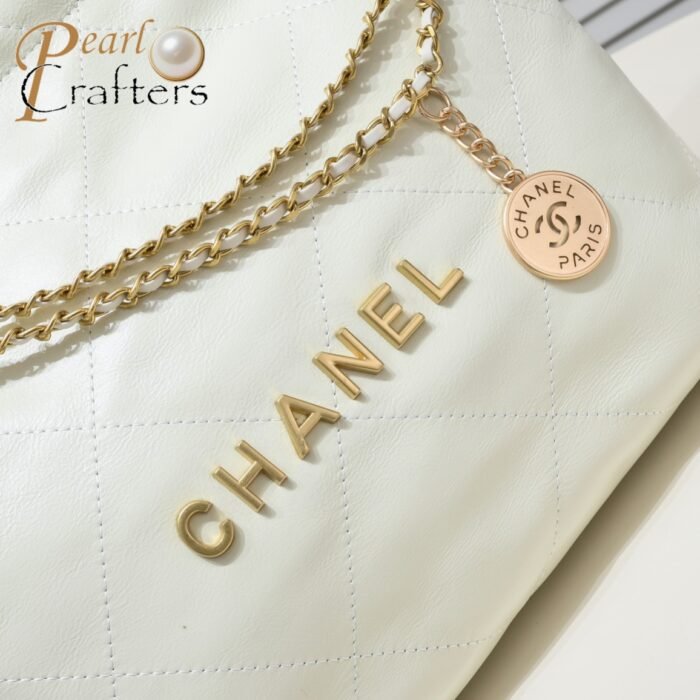⁦Chanel 22 Bag Pearl Bag Shoulder Bag Handbag⁩ - الصورة ⁦6⁩